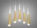 Люстра стельова LED Diasha 3002/5G, 18W, золота, сучасний стиль для високих стель, 5 ламп, 990 лм, IP20 3002/5G фото 2