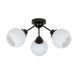 Потолочна люстра LED Levistella 916X09F-3 BK+WH (120), 3 плафона E27, діаметр 500 мм, чорний+білий, сучасний стиль для дому LVS4660 фото