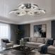 Світлодіодна люстра Splendid Ray L1655/3+3 LED (CH), білий, хром, 126 Вт, від 10-18 м&sup2; 30437614 фото 1