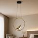 Світлодіодна підвісна люстра Artlight 21130/1GD з декоративною птицею, 5 Вт, золото + чорний 21130/1GD фото 1