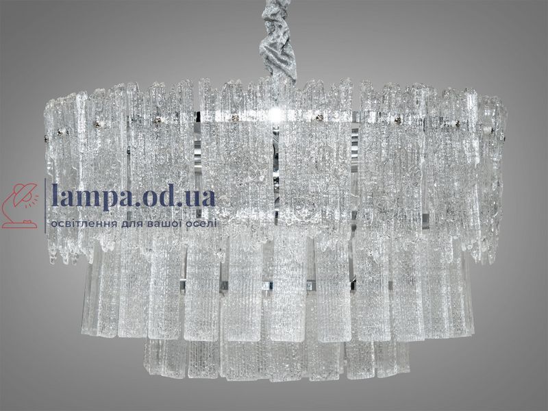 Люстра стельова Diasha 303-450CH, 6 ламп, хром, гармонійний стиль, регульована висота, IP20 303-450CH фото