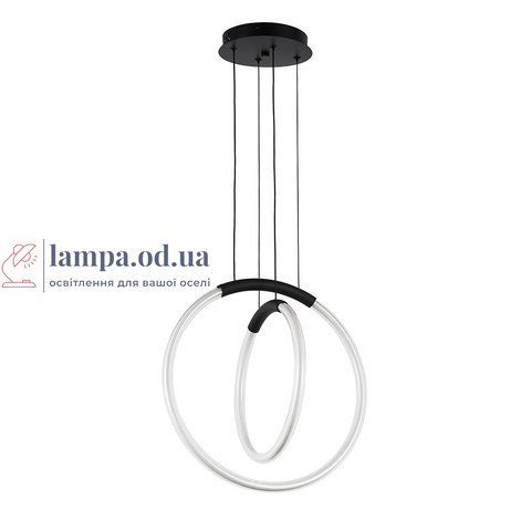 Потолочная люстра LED Levistella 7812022 (300+400) BK, 26W, черный, современный стиль, диаметр 300/400 мм LVS6120 фото