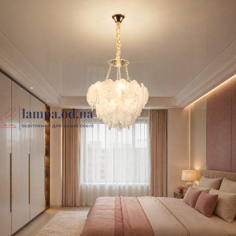 Підвісна декоративна люстра Splendid Ray L5770-400/4 (FGD), золото, 4 лампи E14, від 6-15 м&sup2; 30438301 фото