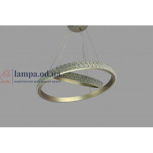Подвесная люстра LED в спальню Linisoln 1956-60*40 металлическая, акриловая, цвета шампань 1956-60*40 Champagne Me фото