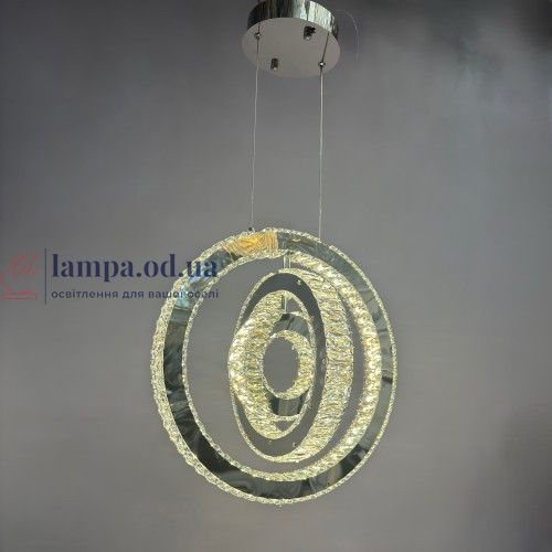 Люстра кільця Linisoln 7960-50*40*30 метал, кришталь, LED, 70 Вт, висота 120 см, ширина 50*40*30 см 7960-50*40*30 CH фото