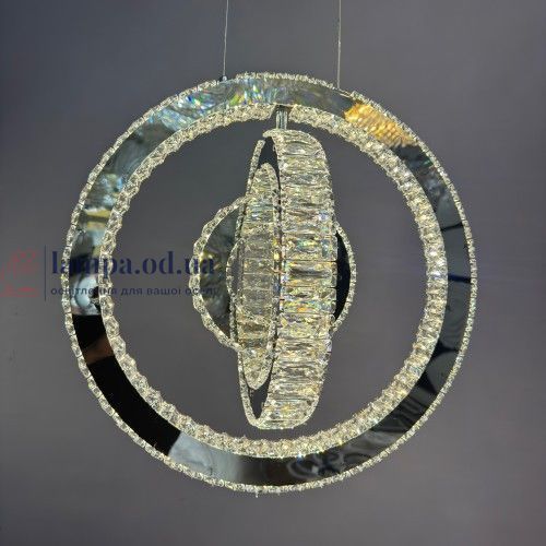 Люстра кільця Linisoln 7960-50*40*30 метал, кришталь, LED, 70 Вт, висота 120 см, ширина 50*40*30 см 7960-50*40*30 CH фото