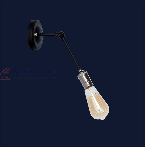 Настенное бра Levistella 752WG1701-1, E27, 60W, черный, хромированный патрон, современный стиль LVS04222 фото