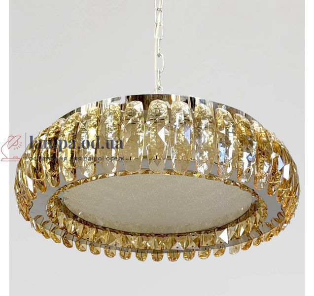 Стельова кришталева LED-люстра Artlight MT005/500CH, хром і медове скло, 100 Вт, від 10-18 м&sup2; MT005/500CH фото