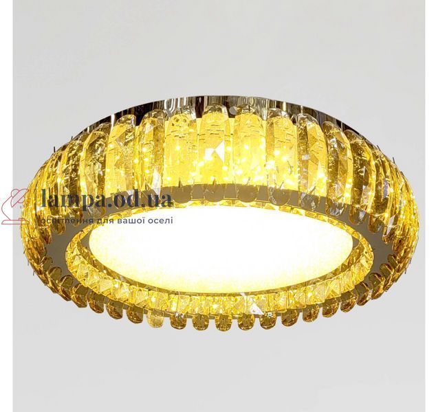 Стельова кришталева LED-люстра Artlight MT005/500CH, хром і медове скло, 100 Вт, від 10-18 м&sup2; MT005/500CH фото