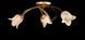 Люстра стельова Splendid Ray L90776K/3, E14, 3 лампи, 50 см, бронзова, бежевий плафон, стиль для спальні 30211476 фото
