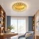 Потолочная хрустальная LED люстра с зеркальным кольцом Linisoln 3122-500 FG, 90 Вт, золото, 50 см, 12-18 м&sup2; 3122-500 FG фото 1