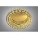 Потолочная хрустальная LED люстра с зеркальным кольцом Linisoln 3122-500 FG, 90 Вт, золото, 50 см, 12-18 м&sup2; 3122-500 FG фото 2