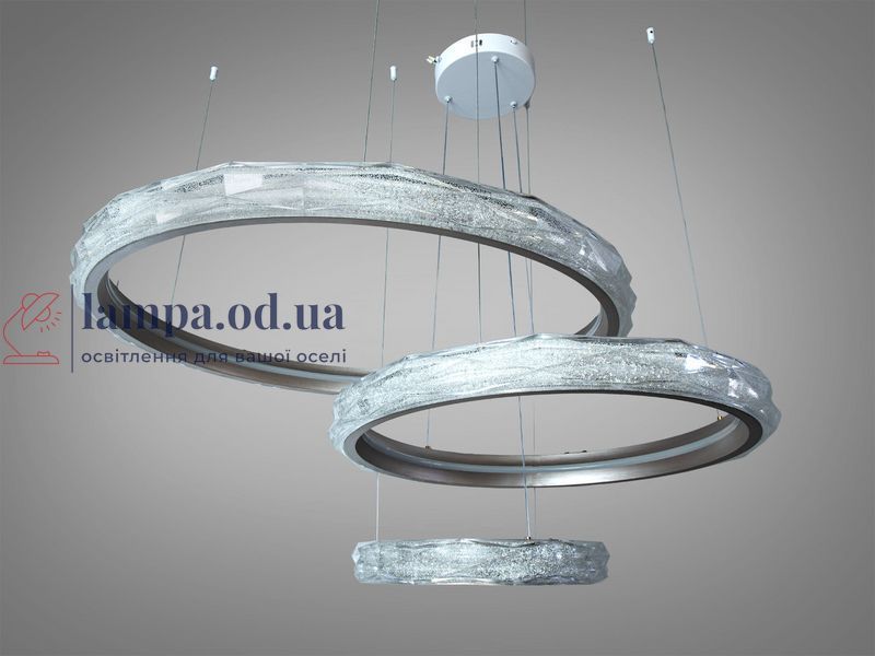Підвісна люстра LED Diasha MD35285/800+600+400CG шампань 195Вт пульт MD35285/800+600+400CG фото