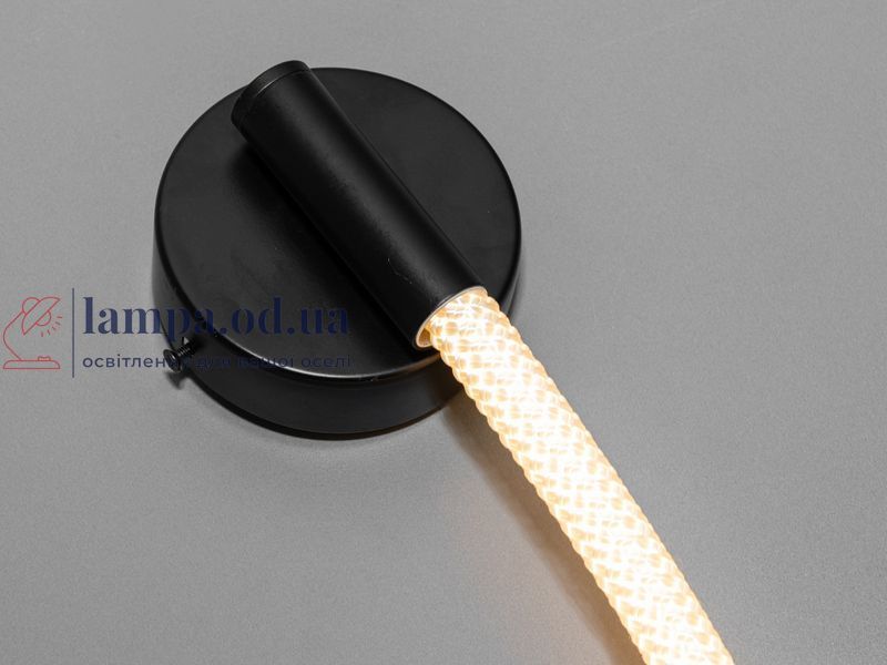 Світильник LED Diasha 9600-BK Мотузка, 10W, чорний, мінімалістичний стиль для коридору, спальні, кухні, офісу 9600-BK фото