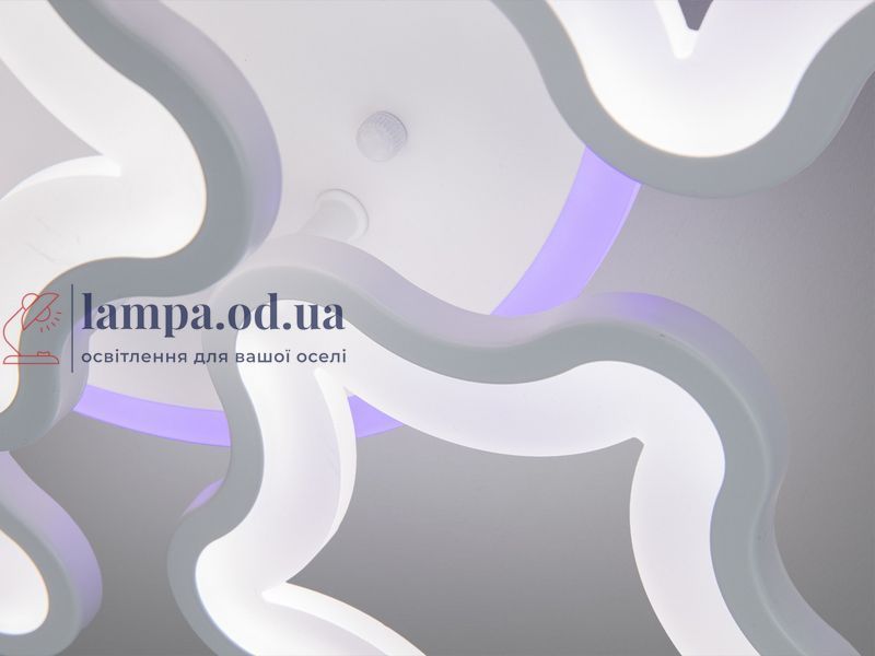 Светодиодная потолочная люстра звезды для спальни Diasha 1660/5+1WH LED 3color белая 55 см 95W с пультом 1660/5+1WH LED 3color d фото