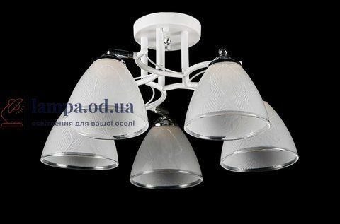 Люстра Splendid Ray L07410/5, 5 ламп E27, белый хром, современный стиль 30427963 фото