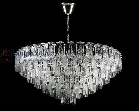 Кришталева люстра Splendid Ray L8532/800/16A (SR) розкішна підвісна люстра з каскадом кришталю в хромовому корпусі 30424472 фото