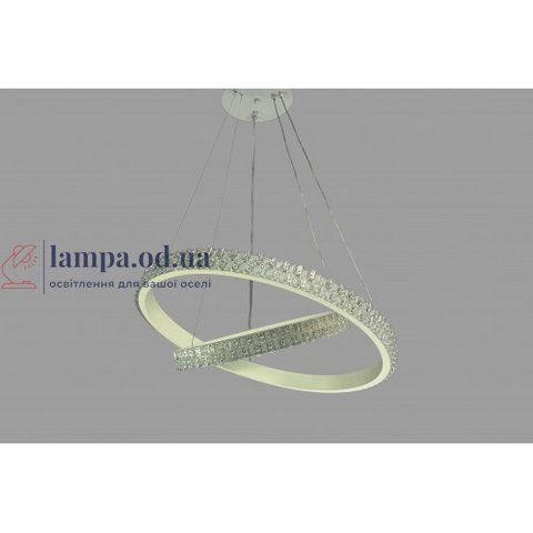 Підвісна люстра LED у спальню Linisoln 1956-60*40 WH метал, акрил, діаметр 60*40 см, висота 50-120 см, потужність 80 Вт, 1956-60*40 WH фото