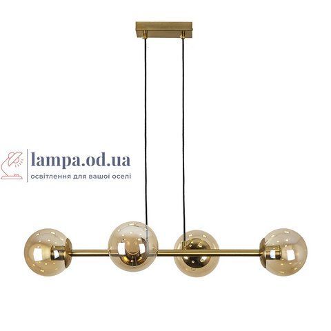 Люстра LED Levistella 7529909-4 BRZ+BR, 4 плафона, бронзовый металл, современный стиль для дома LVS4786 фото