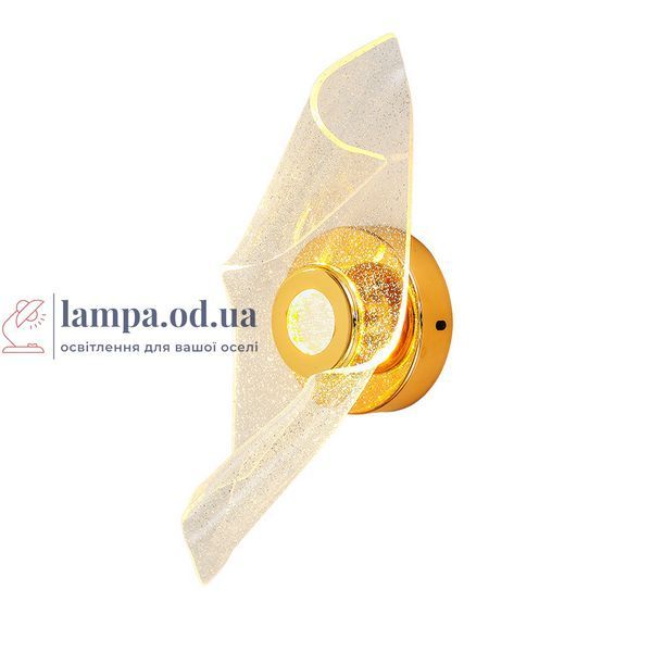 Бра настенное LED Levistella 796W6392(2) GD, 4W, золотой, акриловый плафон, современный стиль LVS5825 фото