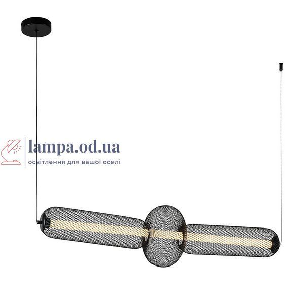 Люстра LED Levistella 7812035 BK, 8W, 3000K, чорний метал, сучасний стиль LVS6149 фото