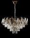 Люстра хрустальная Splendid Ray L2463/500/8, 8 ламп, E14, золото/белый, высота 35-65 см, диаметр 50 см 30424359 фото 1