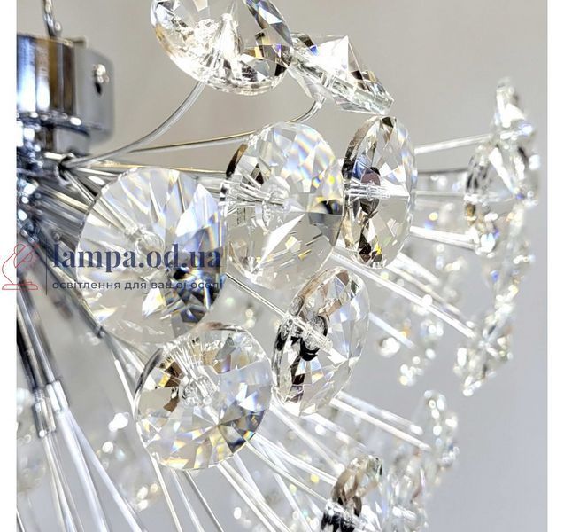 Компактна хромована стельова люстра з прозорими кристалами Artlight 21623-420CH 21623-420CH фото