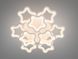 Современная LED люстра в спальню с пультом Diasha 1660/6+3WH белая диммер 135W 55 см 3 режима света 1660/6+3WH LED 3color d фото 3