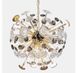 Дизайнерська підвісна люстра Artlight 24402-400GD+BK золотисто-чорна на 8 ламп G4 з прозорим та графітовим склом 24402-400GD+BK фото 5