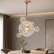 Світлодіодна підвісна люстра Artlight 81617/300-5GD з центральною скляною кулею та п'ятьма декоративними кулями, 15W 81617/300-5GD фото 1