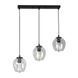 Потолочная люстра Levistella 756PR0231F-3 BK+CL (500), 3 плафона, черный металл, для гостиной LVS4133 фото 1