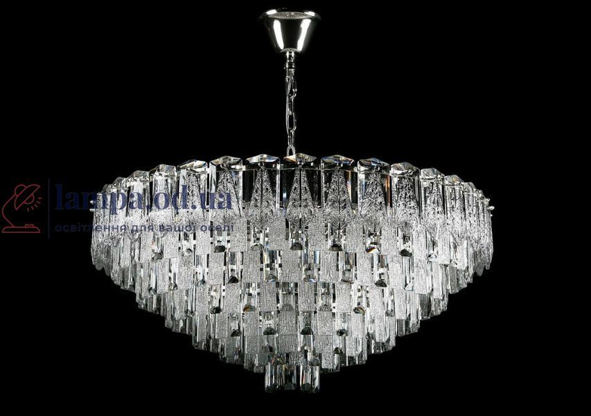 Кришталева люстра Splendid Ray L8532/800/16A (SR) розкішна підвісна люстра з каскадом кришталю в хромовому корпусі 30424472 фото