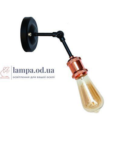 Настенное бра Levistella 752WF1106-1, E27, 60W, черный металл, розовое золото, современный стиль для дома LVS04146 фото