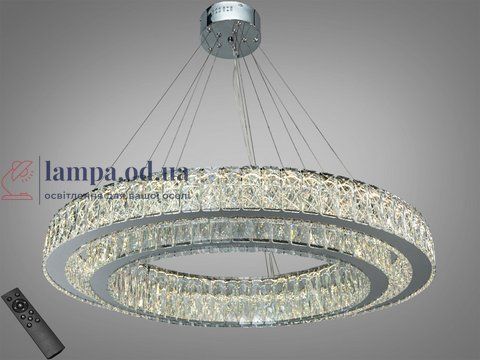 Люстра підвісна LED Diasha 575/800+620HR хром 152 Вт пульт 575/800+620HR фото