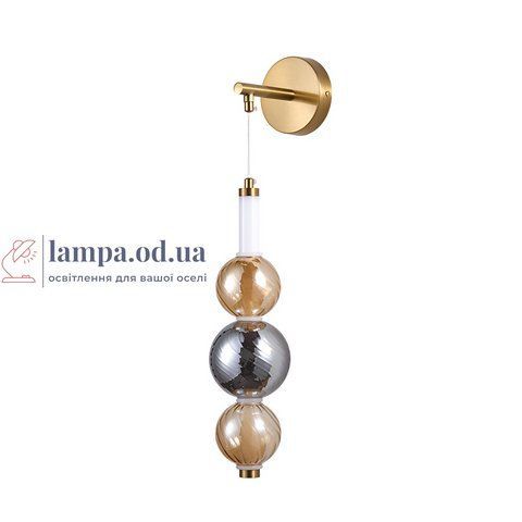 Бра настінне LED Levistella 788W39323 AB+SM+AM, 5W, 4000K, абажур, сучасний стиль LVS5479 фото