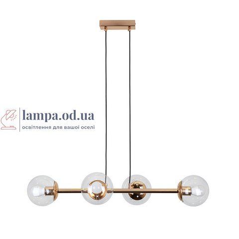 Потолочная люстра Levistella 7529909-4 GOLD+CL, E27, золото, прозрачное стекло, современный дизайн LVS4790 фото
