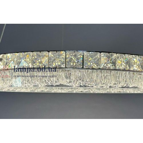 Люстра кільце Linisoln 633-800 метал, кришталь, акрил LED 115 Вт 17-20 м2 120-50 см 80 см 633-800 фото