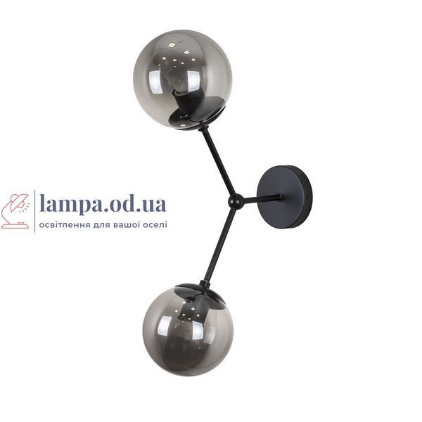 Потолочная люстра LED Levistella 7529811-2 BK+BK, 2 плафона, E27, черный, современный стиль LVS4470 фото