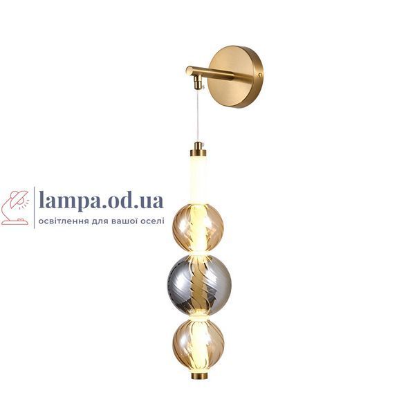 Настенное бра LED Levistella 788W39323 AB+SM+AM, 5W, 4000K, абажур, современный стиль LVS5479 фото