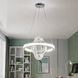 Хромированная LED-люстра Splendid Ray LD8886/500/3B LED (WT), 50 см с тремя хрустальными кольцами 30437966 фото 1