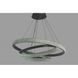 Подвесная люстра LED в гостиную Linisoln 1956-80*60*40 BK металл, акрил, LED-лента, 80*60*40 см 1956-80*60*40 BK фото 3