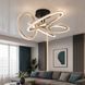 Світлодіодна стельова люстра Artlight WG5144-4CF+BK, 65 Вт, світло-кавовий сатин + чорний WG5144-4CF+BK фото 1