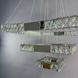 Люстра Linisoln 7965-60*40*20 CH метал, кришталь, LED, 100Вт, 15-17м&sup2;, пульт dimmer, висота 120-50 см, ширина 60*40*20 см 7965-60*40*20 CH фото 5