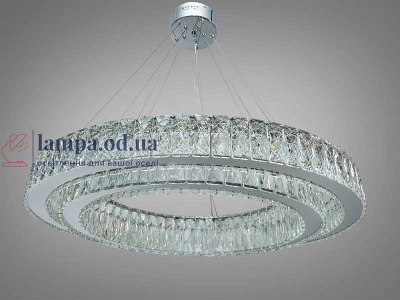 Люстра підвісна LED Diasha 575/800+620HR хром 152 Вт пульт 575/800+620HR фото
