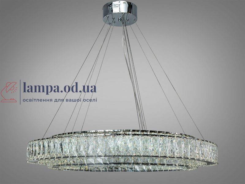 Люстра підвісна LED Diasha 575/800+620HR хром 152 Вт пульт 575/800+620HR фото