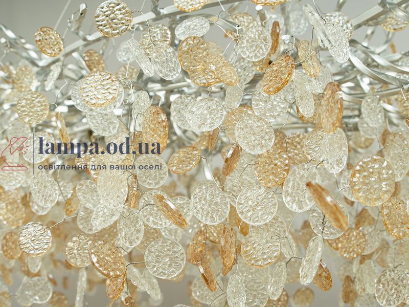 Люстра хрустальная Diasha 628/1500x750HR Chudova, 14 ламп, G9, хром, современный стиль, высота 150 см, IP20 628/1500x750HR фото