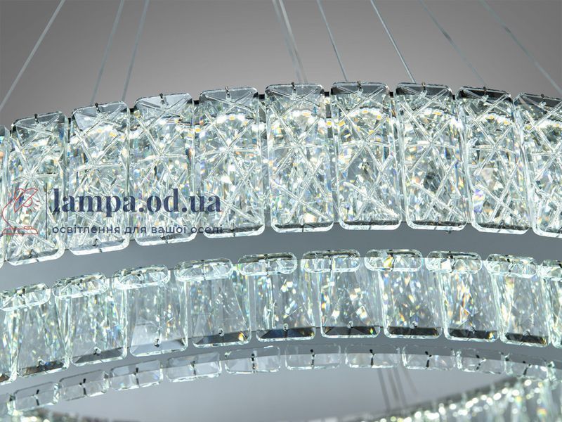 Люстра підвісна LED Diasha 575/800+620HR хром 152 Вт пульт 575/800+620HR фото