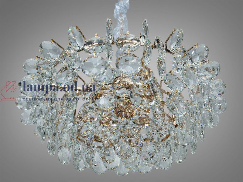 Підвісна кришталева люстра Diasha D980-600G золото 11xE14 D980-600G фото