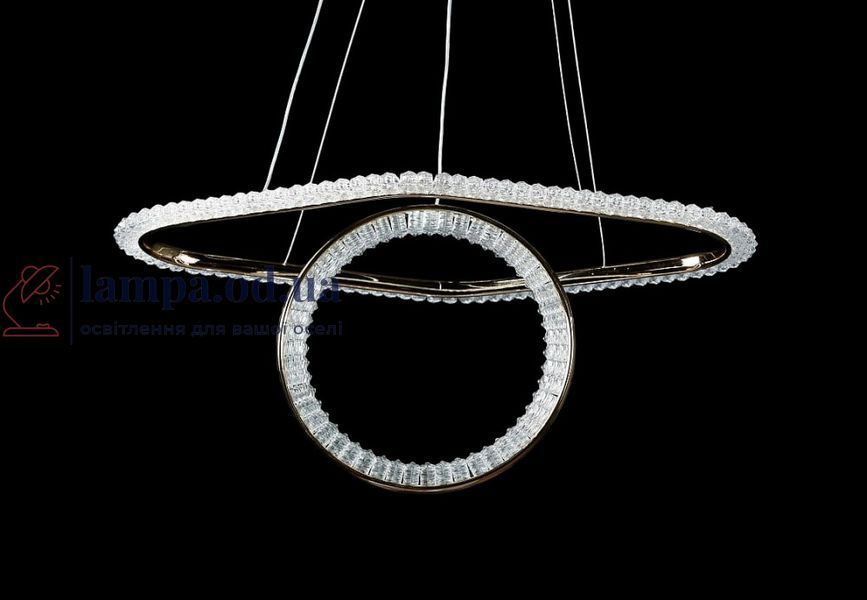 Люстра стельова LED Splendid Ray LF9809/2, 2 лампи, регульована температура світла, золотий метал, сучасний стиль для дому 30421158 фото