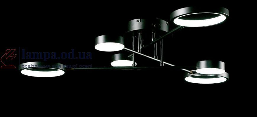 Светодиодная люстра Splendid Ray L77020/3+3 LED (BLK), черный, белый, 50 Вт, от 18-28 м&sup2; 30437805 фото